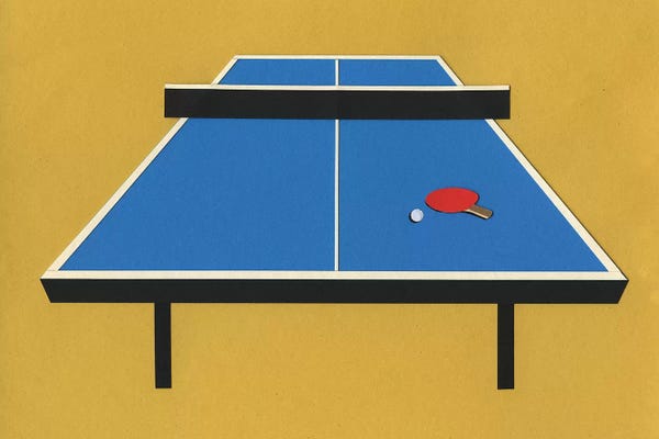 Kids Sports Art: Ping Pong Table by Rosi Feist
