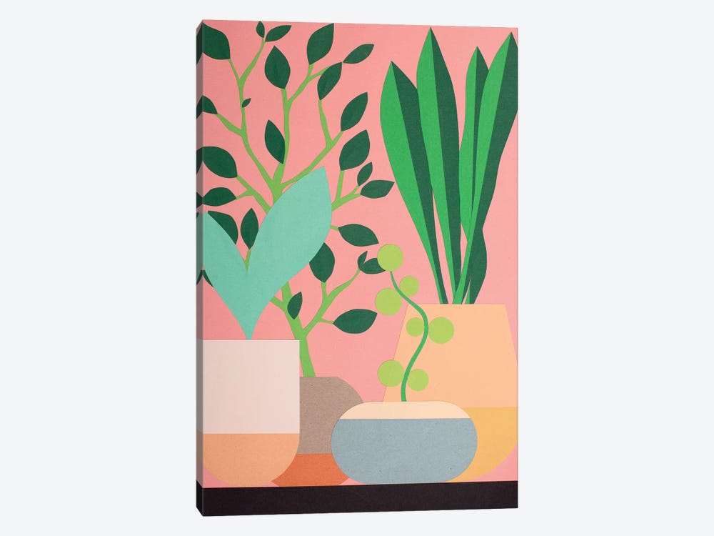 Plants And Pottery by Rosi Feist 1-piece Canvas Art