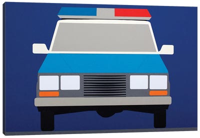 Police Car 1988 Canvas Art Print - Rosi Feist