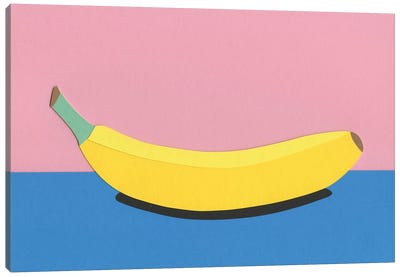Banana Canvas Art Print - Cut & Paste