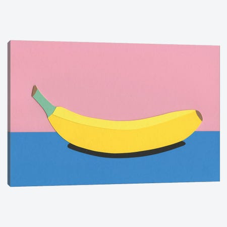 Banana Canvas Print #RFE7} by Rosi Feist Art Print