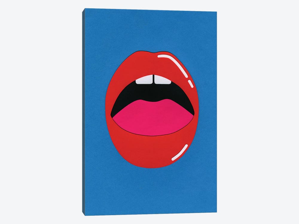 Red Lips by Rosi Feist 1-piece Canvas Wall Art
