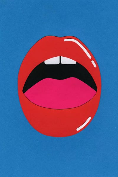 Blue & Red: Red Lips by Rosi Feist