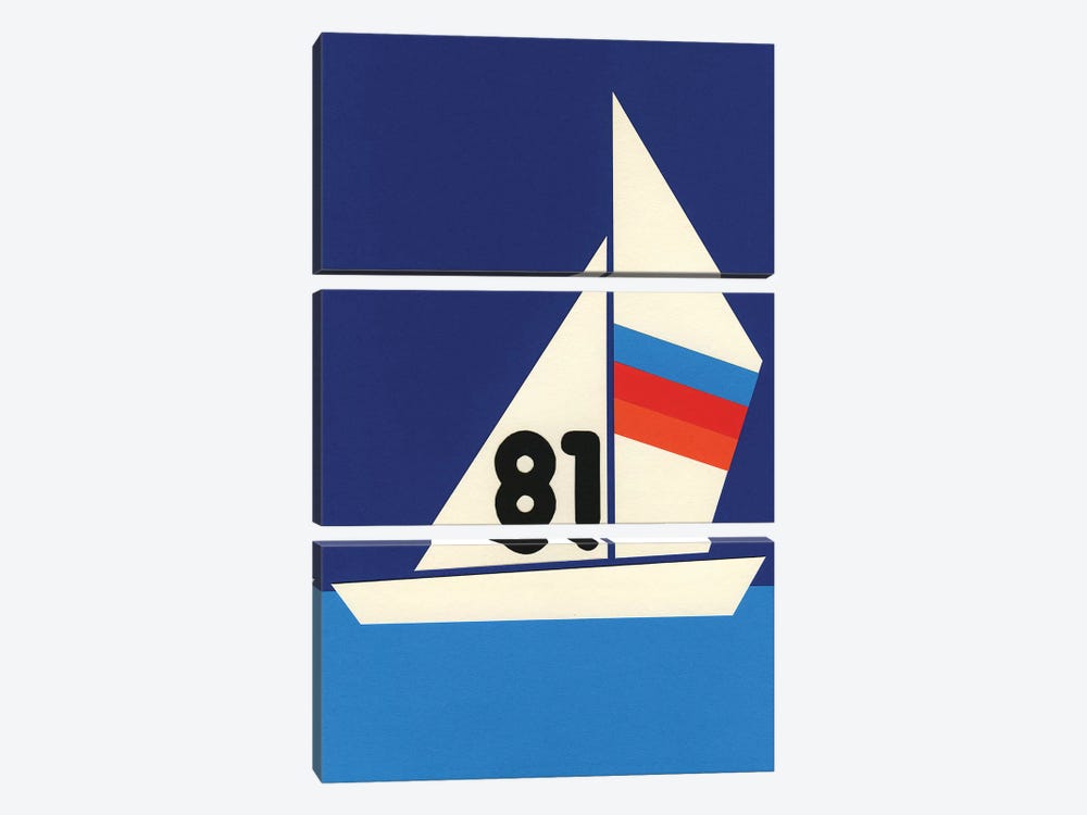 Sailing Regatta 81 by Rosi Feist 3-piece Canvas Wall Art
