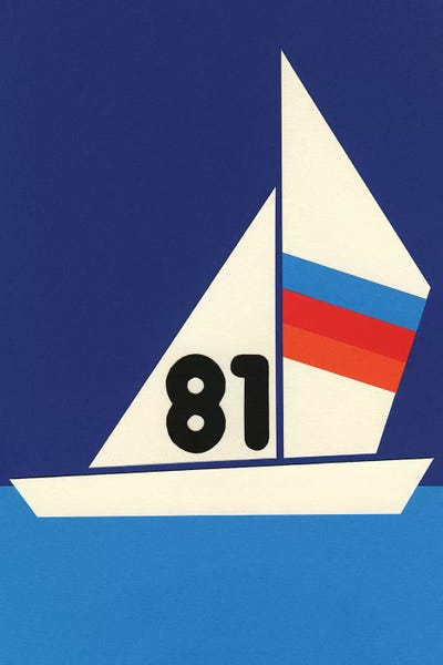 Kids Nautical Art: Sailing Regatta 81 by Rosi Feist
