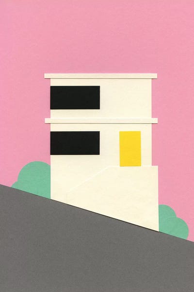 San Francisco Hill House by Rosi Feist multi panel art