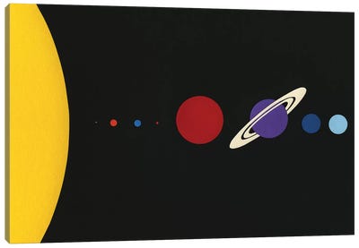 Solar System Canvas Art Print - Rosi Feist