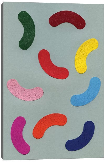 Sprinkled Color Flips Canvas Art Print - Pop Art for Kitchen