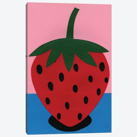 Strawberry Canvas Print #RFE98} by Rosi Feist Canvas Art Print