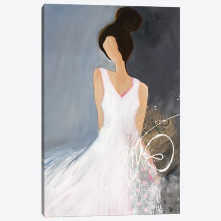 Lady With Big Bun Canvas Print #RFM4} by Ruth Fromstein Canvas Art Print