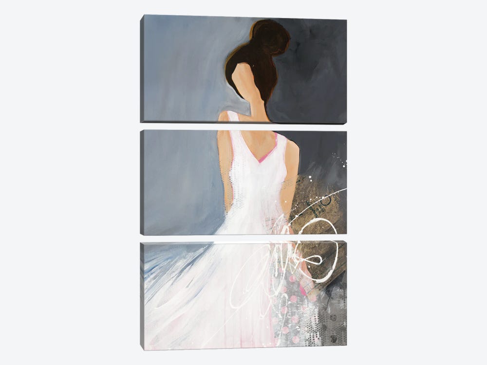 Lady With Big Bun by Ruth Fromstein 3-piece Canvas Artwork
