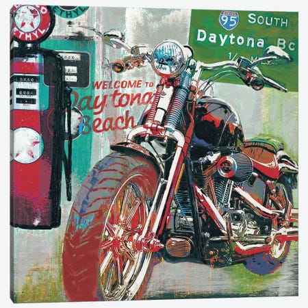 Daytona Beach Canvas Print #RFO2} by Ray Foster Canvas Artwork