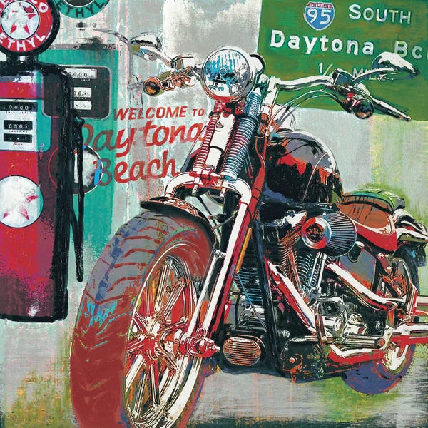 Motorcycles: Daytona Beach by Ray Foster