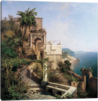 In The Garden, Amalfi Canvas Art Print - Amalfi