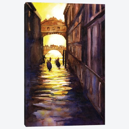 Bridge Of Sighs - Venice, Italy Canvas Print #RFX13} by Ryan Fox Canvas Wall Art