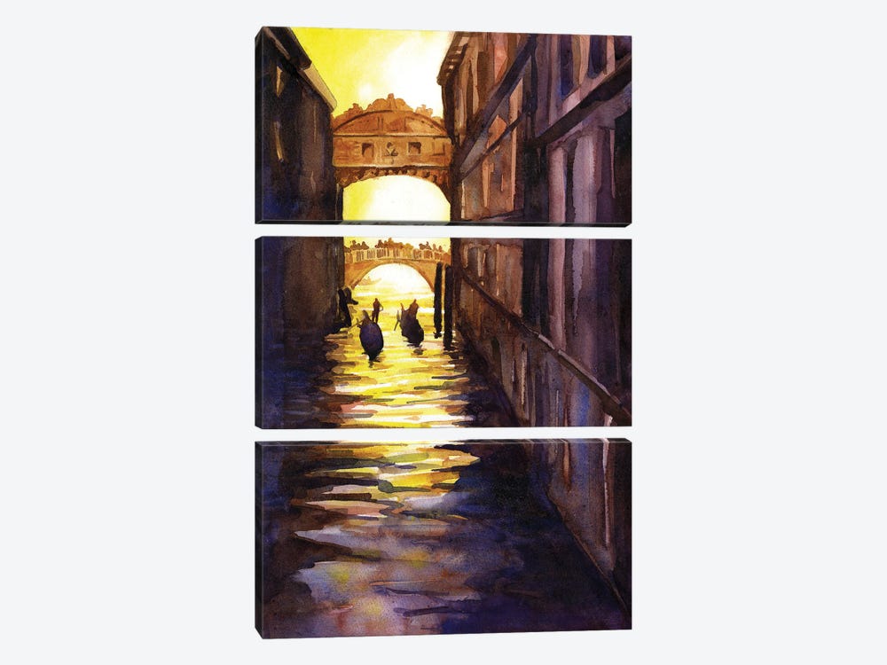 Bridge Of Sighs - Venice, Italy by Ryan Fox 3-piece Art Print