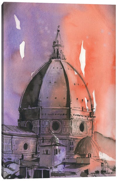 Brunelleschi's Dome - Florence, Italy Canvas Art Print - Florence Art