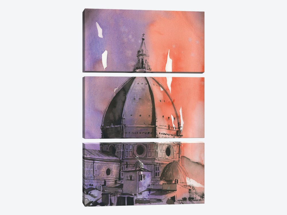 Brunelleschi's Dome - Florence, Italy by Ryan Fox 3-piece Canvas Art