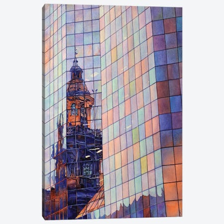 Cathedral Reflection - Santiago, Chile Canvas Print #RFX22} by Ryan Fox Canvas Art Print