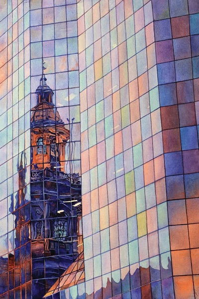 Places Of Worship: Cathedral Reflection - Santiago, Chile by Ryan Fox