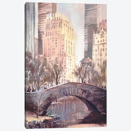 Central Park Bridge - NYC Canvas Print #RFX23} by Ryan Fox Canvas Art Print