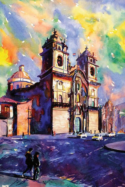South America: Church On Plaza De Armas - Cusco, Peru by Ryan Fox