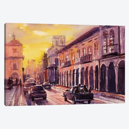 Cuenca At Sunset - Ecuador Canvas Print #RFX28} by Ryan Fox Canvas Art Print
