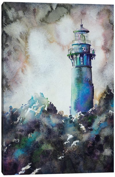 Currituck Lighthouse - Outer Banks, NC Canvas Art Print - North Carolina Art