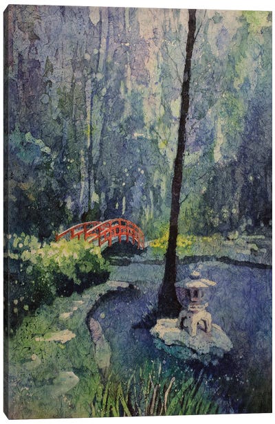 Duke Gardens Canvas Art Print - Pond Art