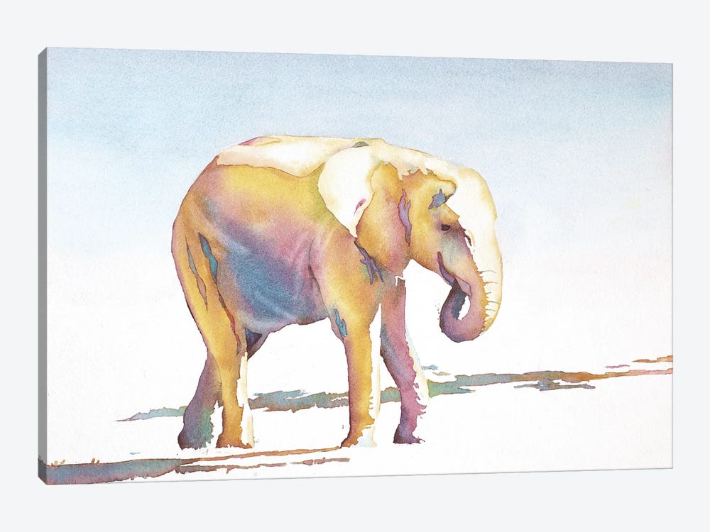 Elephant Walk by Ryan Fox 1-piece Canvas Art Print