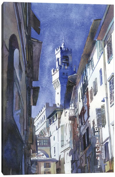 Florence Cityscape - Italy Canvas Art Print - City Street Art