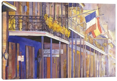 French Quarter - New Orleans, Louisiana Canvas Art Print - New Orleans Art