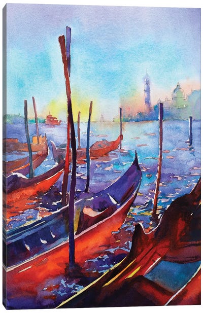Gondola - Venice, Italy Canvas Art Print - Ryan Fox