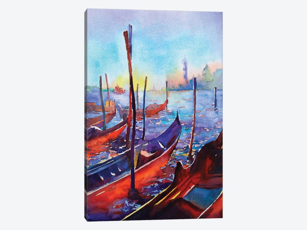 Gondola - Venice, Italy by Ryan Fox 1-piece Canvas Art Print