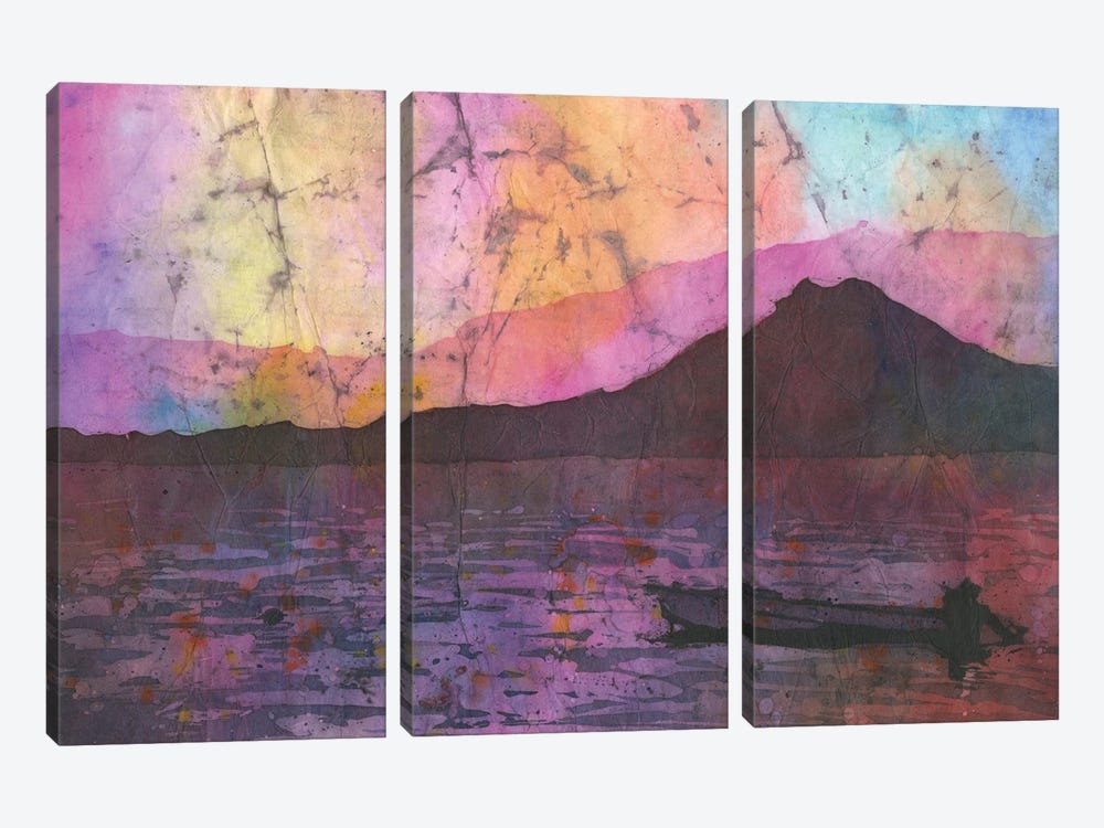 Lake Atitlan Sunset - Guatemala by Ryan Fox 3-piece Canvas Art