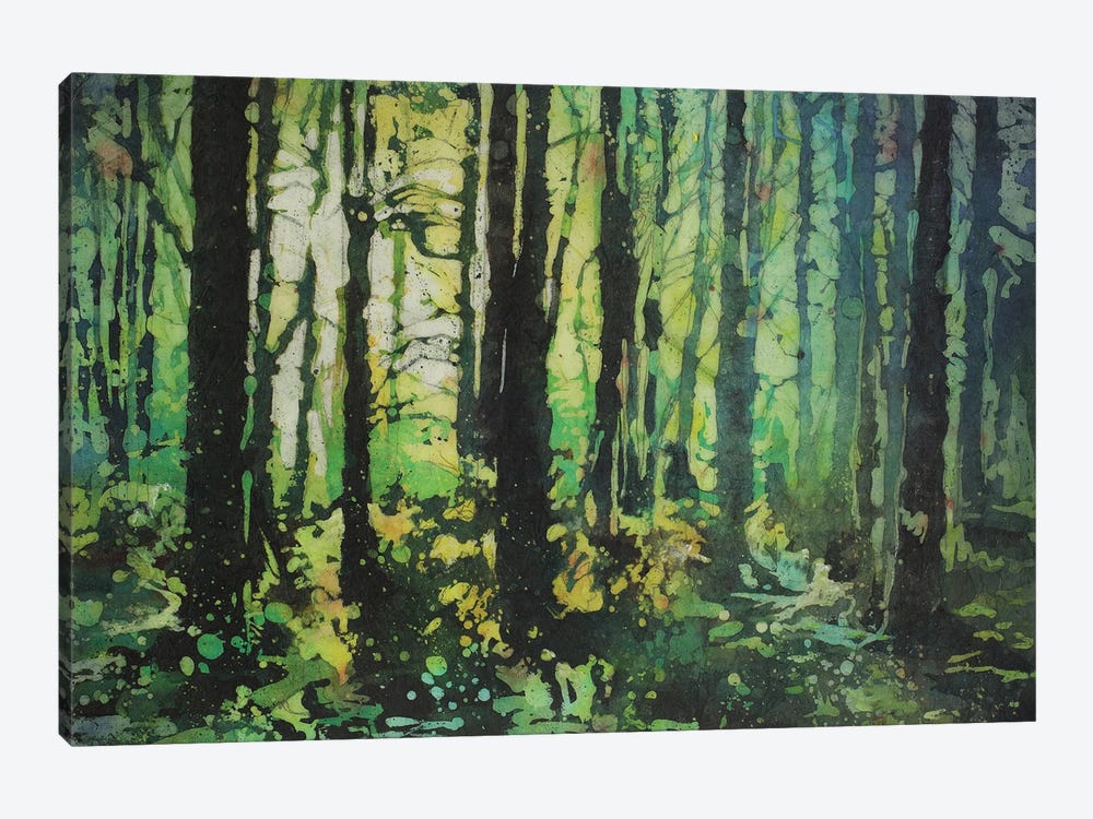 Sun's Rays In Forest by Ryan Fox 1-piece Art Print