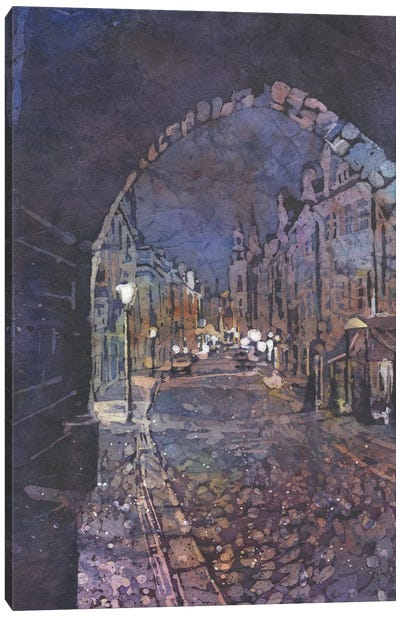 Medieval City Prague - Czech Republic Canvas Art Print - Tunnel & Subway Art