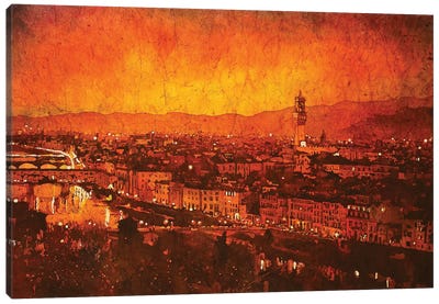 Ponte Vecchio - Florence, Italy Canvas Art Print - Florence Art