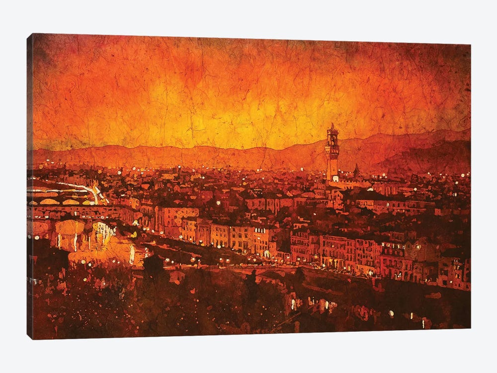 Ponte Vecchio - Florence, Italy by Ryan Fox 1-piece Canvas Art Print