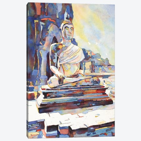 Seated Buddha Statue- Thailand Canvas Print #RFX63} by Ryan Fox Art Print