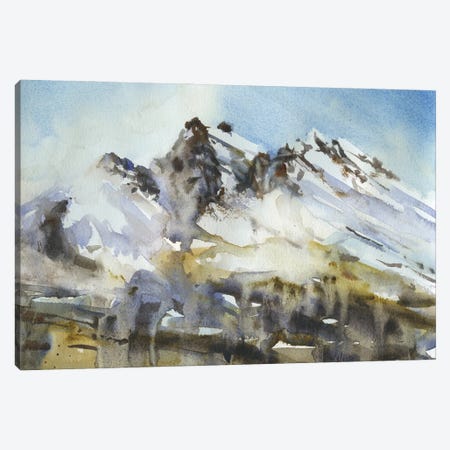 Snowy Mountain Canvas Print #RFX66} by Ryan Fox Canvas Artwork