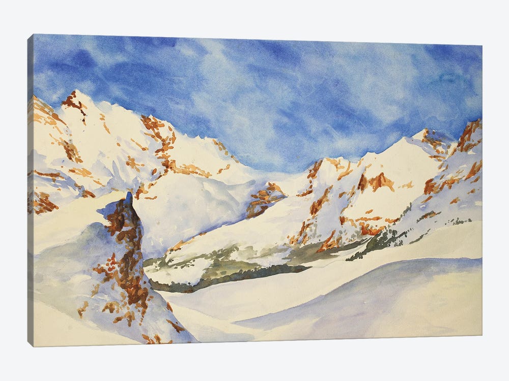 Swiss Alps by Ryan Fox 1-piece Canvas Art Print