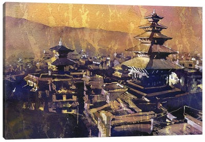 Temple- Bhaktapur, Nepal Canvas Art Print - Ryan Fox