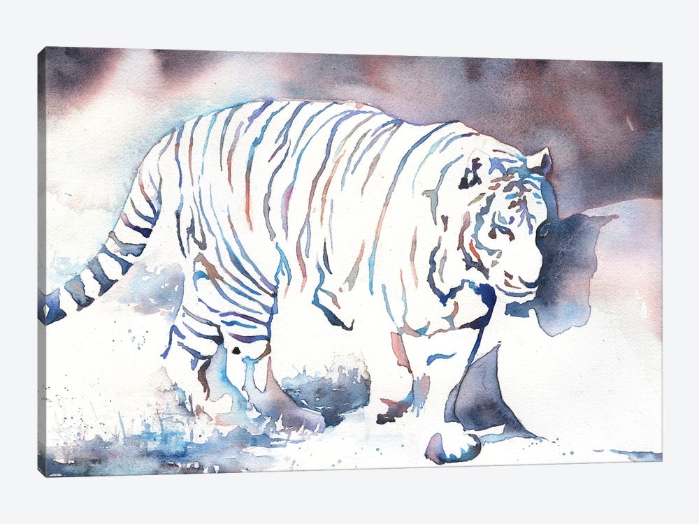 Tiger Walking by Ryan Fox 1-piece Canvas Artwork
