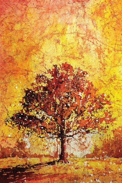 Tree Silhouetted In North Carolina by Ryan Fox framed wall art