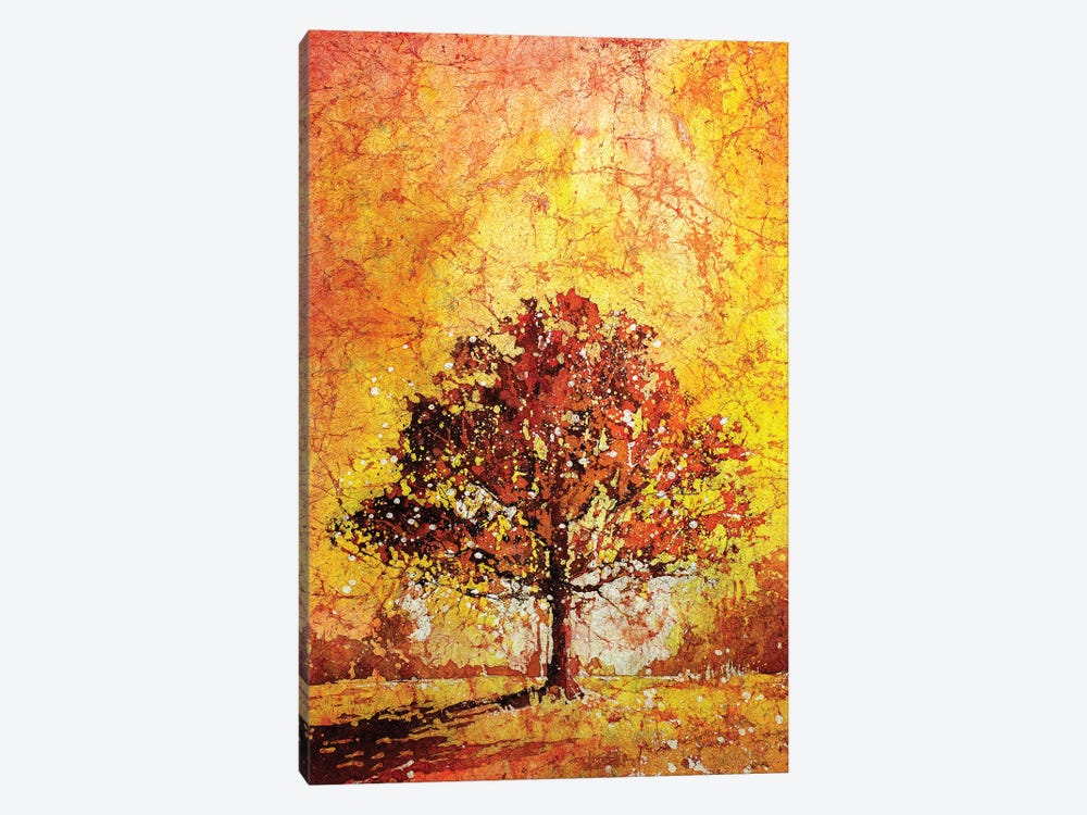 Tree Silhouetted In North Carolina by Ryan Fox 1-piece Canvas Art Print