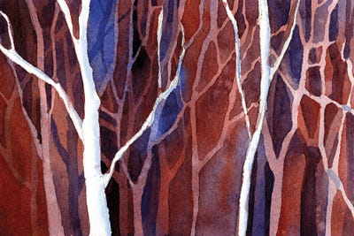 Trees In Forest by Ryan Fox multi panel art