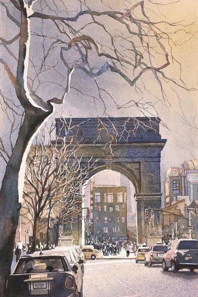 Triumphal Arch- New York City by Ryan Fox art print