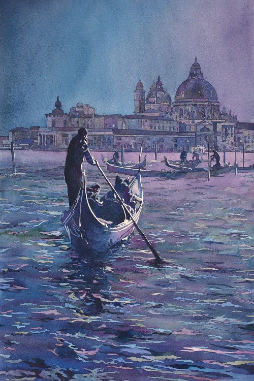 Venice Italy Gondolier by Ryan Fox wall art