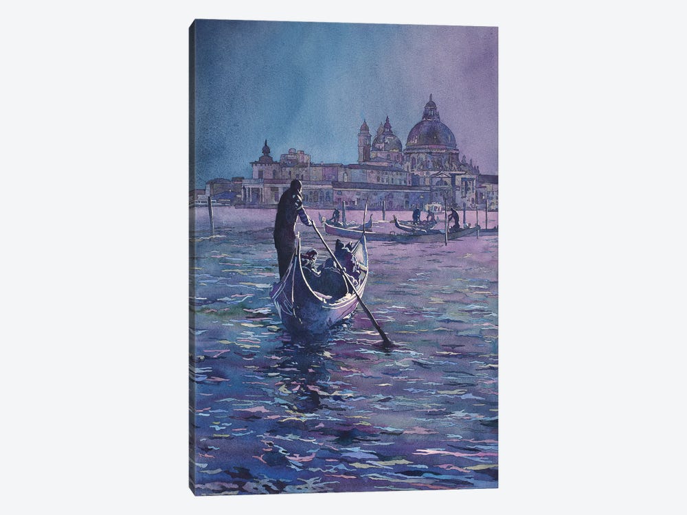 Venice Italy Gondolier by Ryan Fox 1-piece Canvas Artwork
